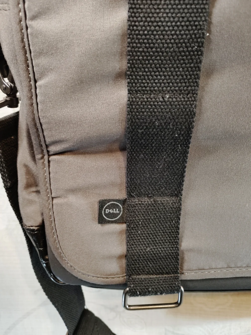Dell Gray and Black Laptop Messenger Bag